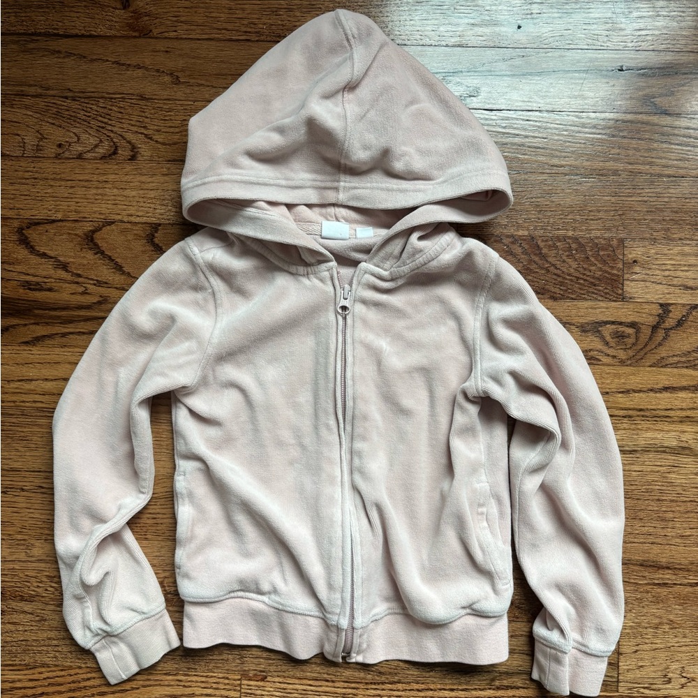 Gap Pink Velour Hoodie
